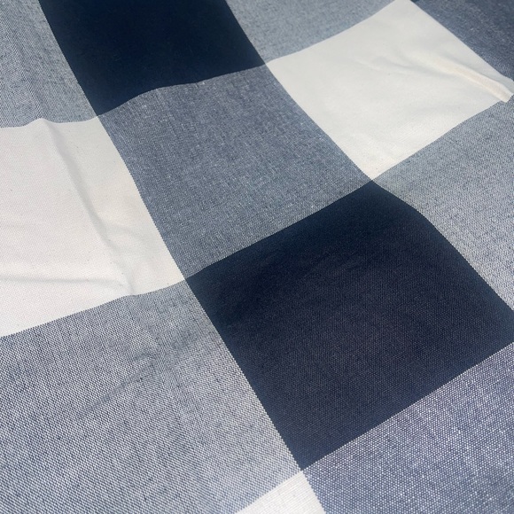 Custom made Black/white 100%cotton plaid Queen size duvet cover. Made In USA - Picture 4 of 7